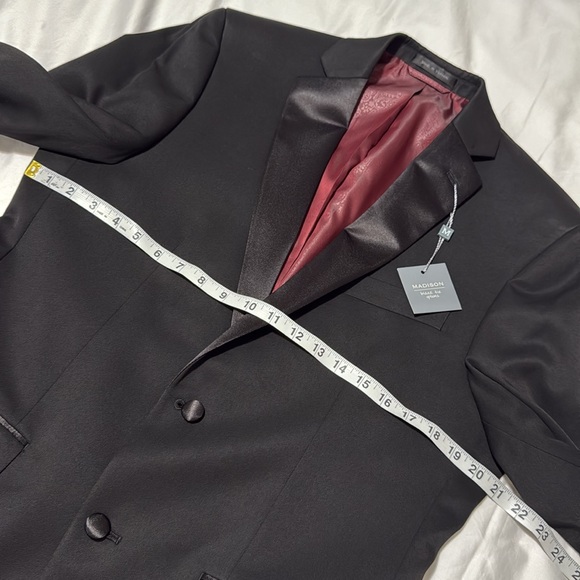 Madison black tie options blazers Tuxedo Jacket polyester and nylon blend. - Picture 10 of 16